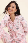 Zivame Knit Cotton Pyjama Set - Pearl — thumbnail 5