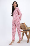 Zivame Knit Cotton Pyjama Set - Tickled Pink — thumbnail 2