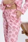 Zivame Knit Cotton Pyjama Set - Tickled Pink — thumbnail 7