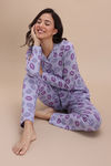 Zivame Knit Cotton Pyjama Set - Wisteria — thumbnail 4