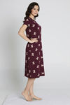 Zivame Knit Cotton Mid Length Nightdress - Peach Whip — thumbnail 5
