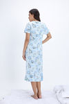 Zivame Knit Cotton Mid Length Nightwear - Ice Melt — thumbnail 3