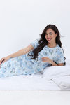 Zivame Knit Cotton Mid Length Nightwear - Ice Melt — thumbnail 4