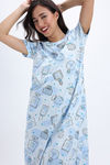 Zivame Knit Cotton Mid Length Nightwear - Ice Melt — thumbnail 5
