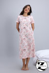 Zivame Knit Cotton Mid Length Nightwear - Pearl — thumbnail 1