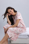 Zivame Knit Cotton Mid Length Nightwear - Pearl — thumbnail 4
