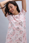 Zivame Knit Cotton Mid Length Nightwear - Pearl — thumbnail 5