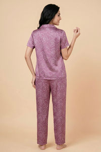 Zivame Satin Pyjama Set - Polignac — thumbnail 2