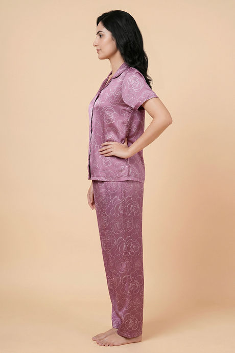 Zivame Satin Pyjama Set - Polignac — image 3
