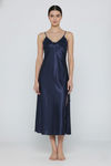 Zivame Satin Sleep Dress - Blue — thumbnail 3