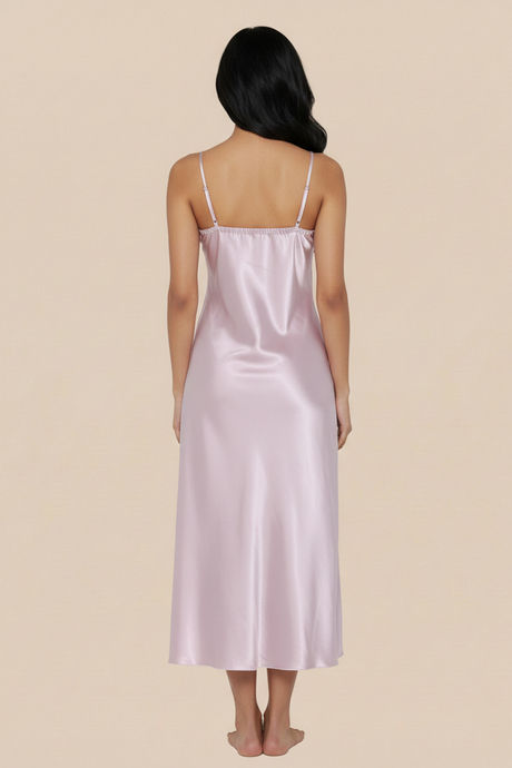 Zivame Satin Sleep Dress - Mauve — image 3