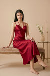 Zivame Satin Sleep Dress - Red — thumbnail 1