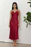 Zivame Satin Sleep Dress - Red — thumbnail 2