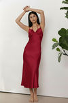 Zivame Satin Sleep Dress - Red — thumbnail 4