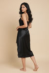 Zivame Satin Sleep Dress - Black — thumbnail 5