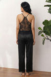 Zivame Satin Pyjama Set - Black — thumbnail 3