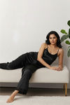 Zivame Satin Pyjama Set - Black — thumbnail 6