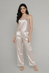 Zivame Satin Pyjama Set - Gold — thumbnail 2