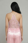 Zivame Satin Pyjama Set - Pink — thumbnail 3