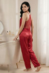 Zivame Satin Pyjama Set - Red — thumbnail 1