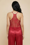 Zivame Satin Pyjama Set - Red — thumbnail 4