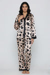 Zivame Satin Loungewear Set - Peach Tree — thumbnail 4