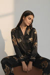 Zivame Satin Loungewear Set - Pink Leopard — thumbnail 1