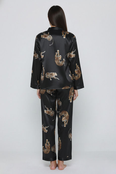 Zivame Satin Loungewear Set - Pink Leopard — image 3