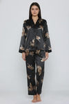 Zivame Satin Loungewear Set - Pink Leopard — thumbnail 4