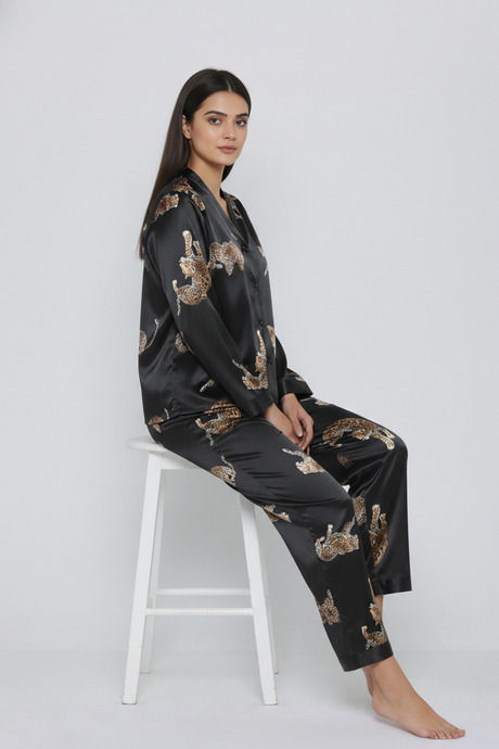 Zivame Satin Loungewear Set - Pink Leopard — image 5
