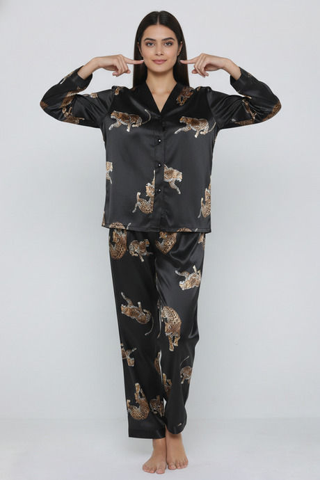 Zivame Satin Loungewear Set - Pink Leopard — image 6