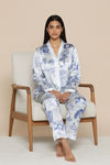 Zivame Satin Loungewear Set - White Tree — thumbnail 5
