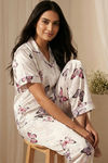 Zivame Satin Pyjama Set - White Butter — thumbnail 1