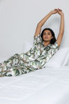 Zivame Satin Pyjama Set - White Leopard — thumbnail 6