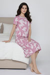 Zivame Knit Cotton Sleep Dress - Polignac — thumbnail 1