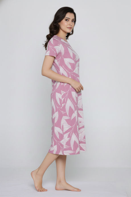 Zivame Knit Cotton Sleep Dress - Polignac — image 5