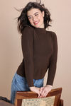 Zivame Retro Peek Full Sleeve Sweater - Brown — thumbnail 5
