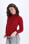 Zivame Retro Peek Full Sleeve Sweater - Red — thumbnail 3