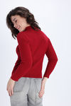 Zivame Retro Peek Full Sleeve Sweater - Red — thumbnail 4