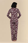 Zivame Farm Lore Knit Cotton Pyjama Set - Fig — thumbnail 2