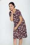 Zivame Farm Lore Knit Cotton Knee Length Nightdress - Fig — thumbnail 5