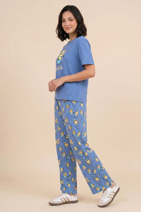 Zivame Minions Knit Cotton Loungewear Set - Riviera — thumbnail 4