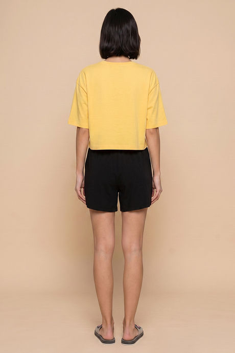 Zivame Minions Knit Cotton Loungewear Short Set - Yarrow — image 4