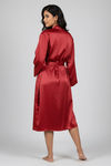 Zivame Satin Sleep Robe - Scarlet — thumbnail 4
