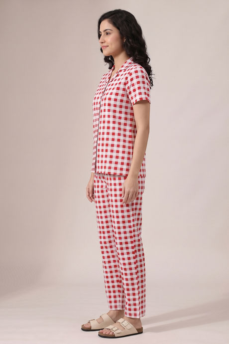 Zivame Knit Cotton Pyjama Set - Samba — image 2