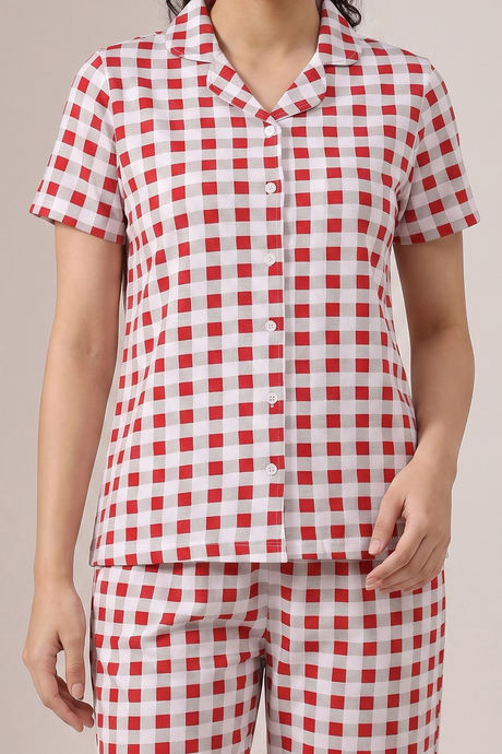 Zivame Knit Cotton Pyjama Set - Samba — image 4