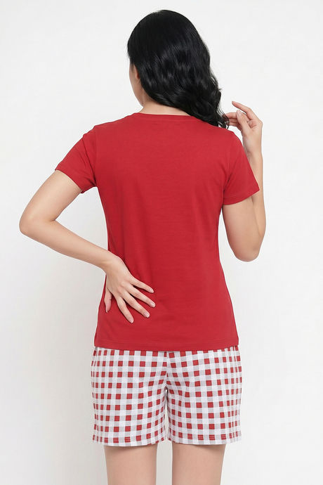 Zivame Farm Lore Knit Cotton Short Set - Samba — image 3