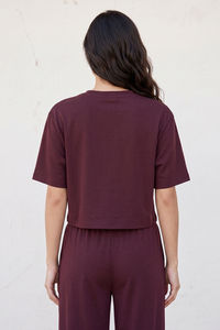 Zivame Knit Poly Athleisure V Neck T-Shirt - Fig — thumbnail 4