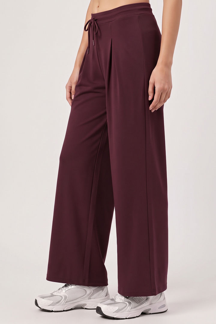 Zivame Knit Poly Athleisure Wide Leg Lifewear Bottom - Fig — image 3