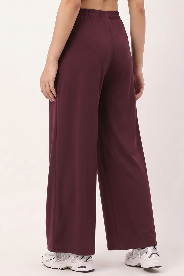 Zivame Knit Poly Athleisure Wide Leg Lifewear Bottom - Fig — image 4